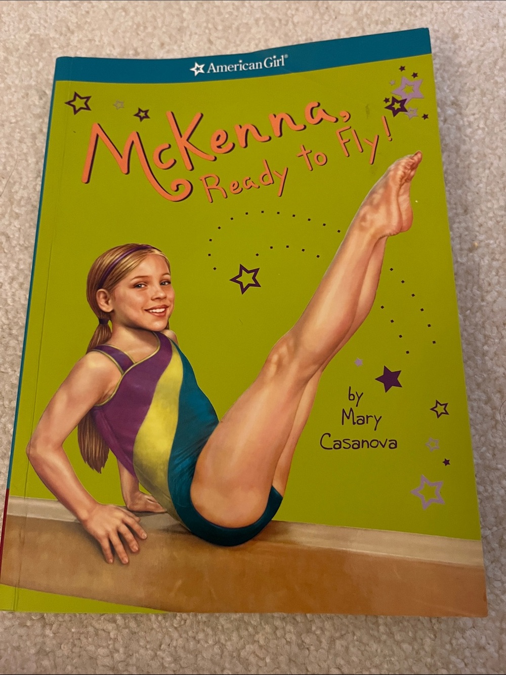 American Girl McKenna Book - Lime Green and Teal Cover